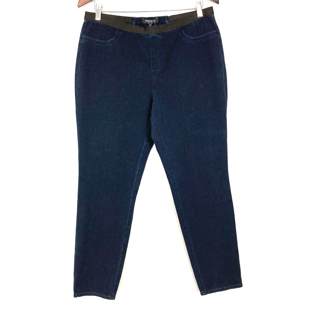 Lafayette 148 Pull On Jeggings Women’s Size L Elastic Waist Ankle Length Stretch